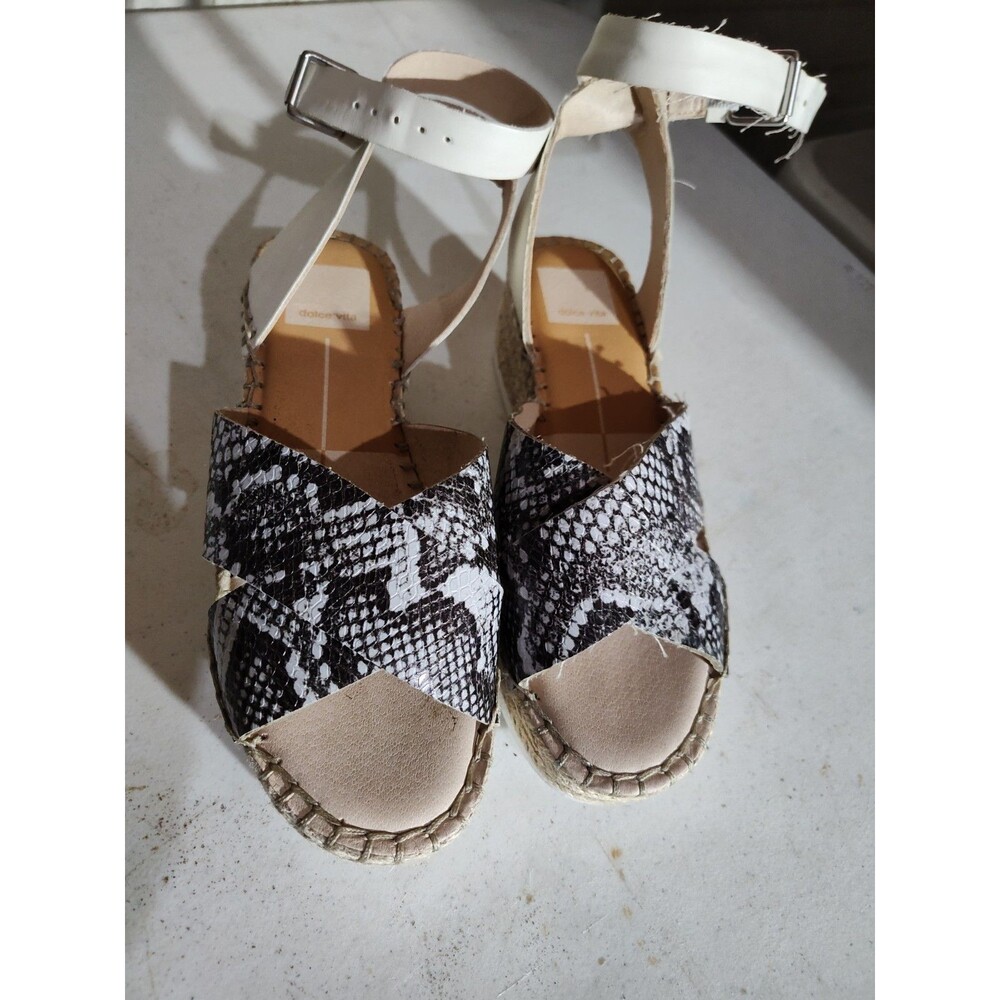 Dolce Vita Brody Wedge Platform Heel Sandals Adjustable Straps Sz 5.5 (642)